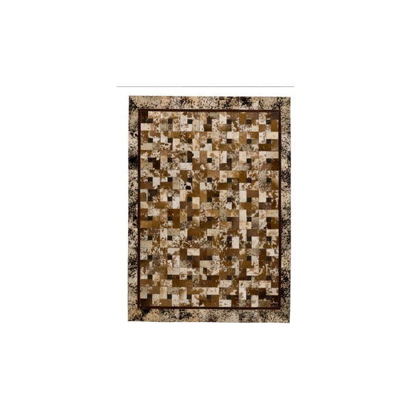 Kožený koberec Alamida Beige, 170x240 cm