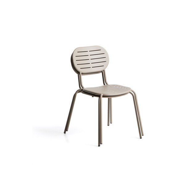 Taupe kovová záhradná stolička Brai – Kave Home-image-4