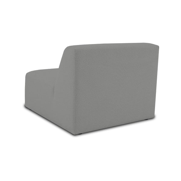 Sivý modul pohovky z textílie buklé (stredový diel) Roxy – Scandic-image-3