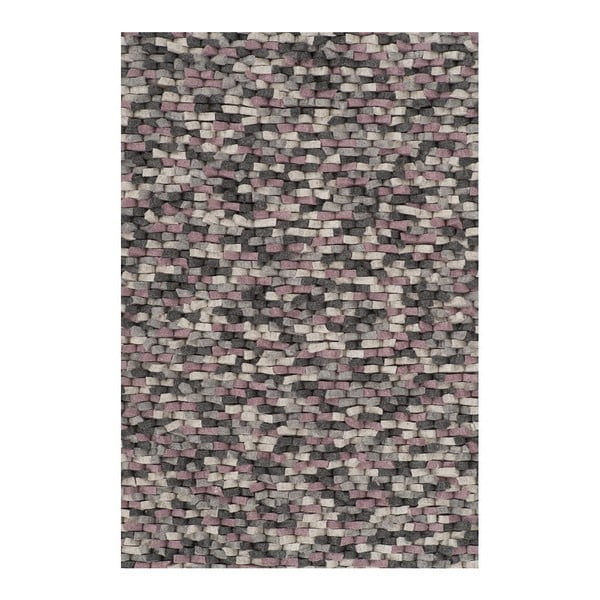 Vlnený koberec Crush Rose, 170x240 cm