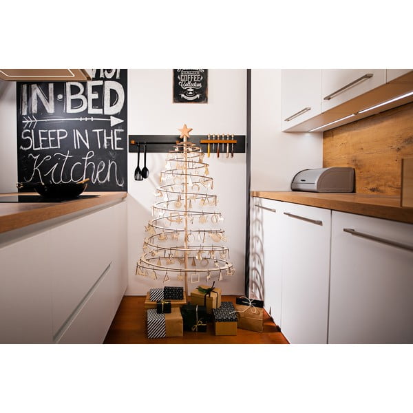 Súprava 10 drevených vianočných dekorácií Spira Medium-image-4