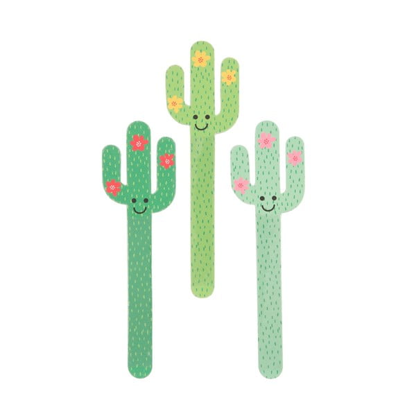Sada 3 pilníkov na nechty Sass & Belle Cactus