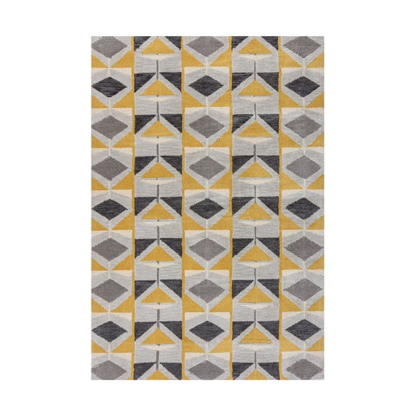 Sivo-žltý koberec Flair Rugs Kodiac, 120 x 170 cm