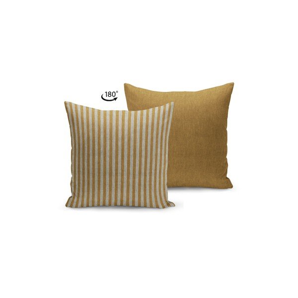 Hnedo-béžová obliečka na vankúš Kate Louise Stripes, 45 x 45 cm-image-1