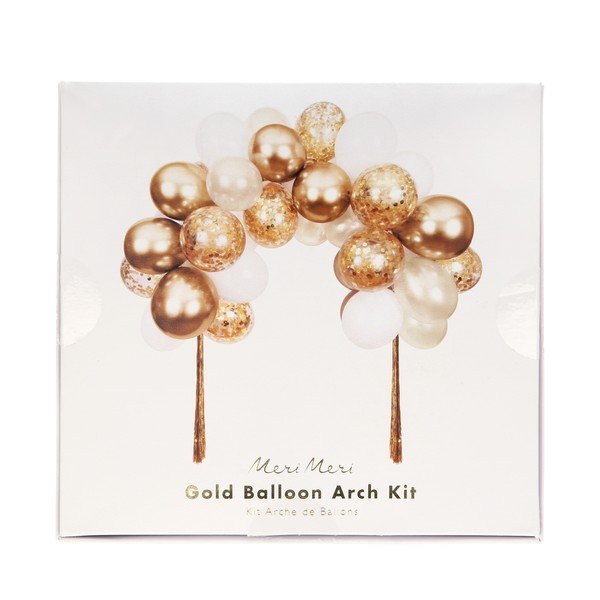 Párty doplnky v súprave 40 ks Gold Balloon Arch – Meri Meri-image-1
