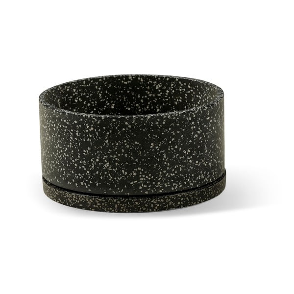 Súprava dvoch tmavosivých kvetináčov Bonami Selection Terrazzo-image-2