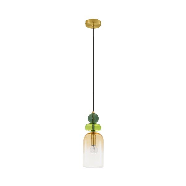 Sklenené závesné svietidlo v zlatej farbe ø 11 cm Murano – Nova Luce