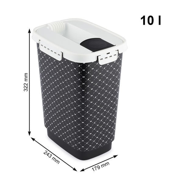 Čierny box na granule 10 l Cody - Rotho-image-4