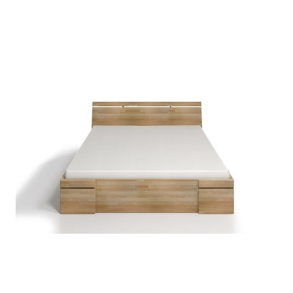 Dvojlôžková posteľ z bukového dreva so zásuvkou Skandica Sparta Maxi, 180 × 200 cm-image-1