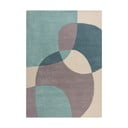 Modro-béžový vlnený koberec 170x120 cm Glow - Flair Rugs
