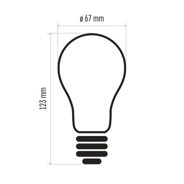 LED žiarovka EMOS Filament A67 Neutral White, 17W E27-image-2