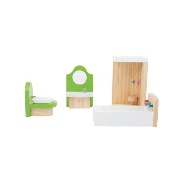 Set dreveného nábytku pre bábiky Legler Bathroom-image-2