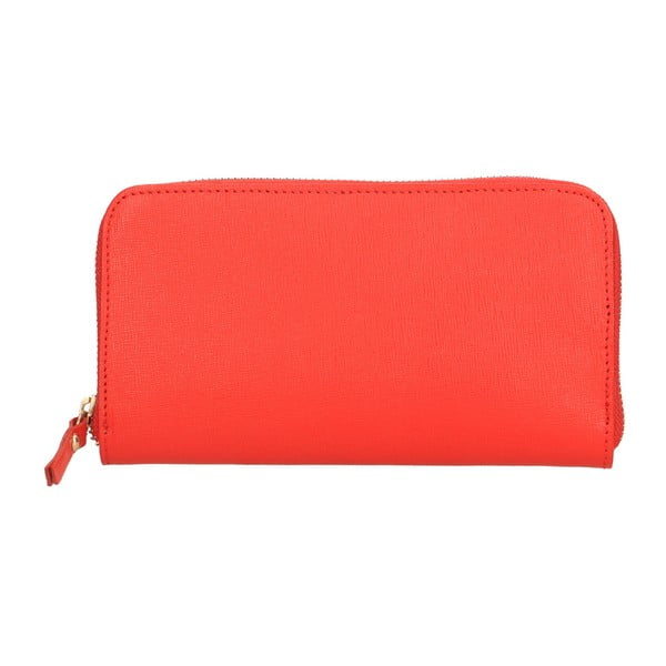 Červená kožená peňaženka Chicca Borse Porfa