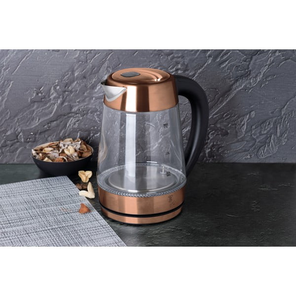 Rýchlovarná kanvica 1.7 l Rosegold Metallic Line - BerlingerHaus-image-1