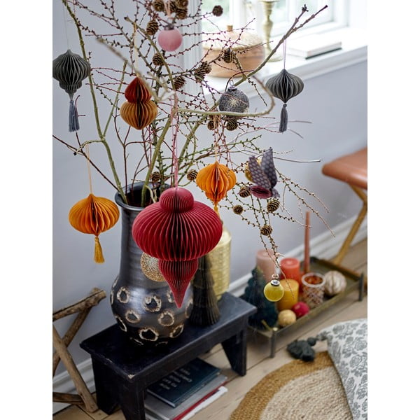 Závesné vianočné ozdoby v súprave 4 ks Milay - Bloomingville-image-2