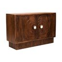 Komoda z mangového dreva v tmavo prírodnej farbe 40x75x116 cm Sangar – Premier Housewares