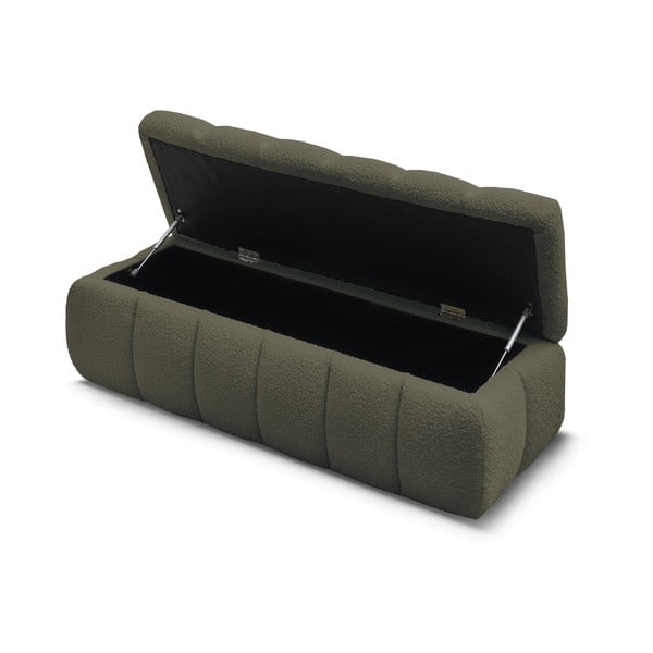 Zelená lavica z textílie buklé Mont Blanc – Bobochic Paris-image-4