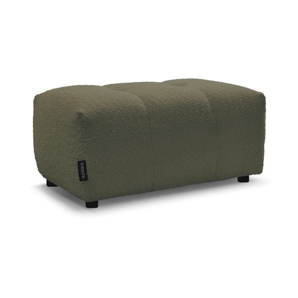 Kaki podnožka z textílie buklé Roxelane – Bobochic Paris-image-3