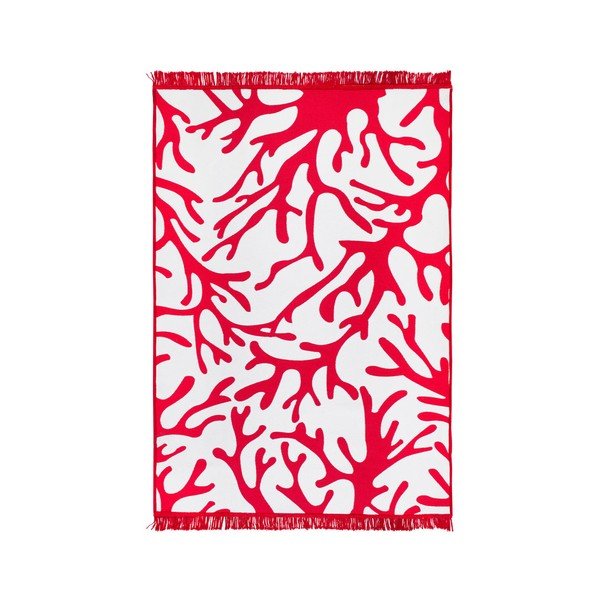 Červeno-biely obojstranný koberec Coral Reef, 120 × 180 cm-image-3