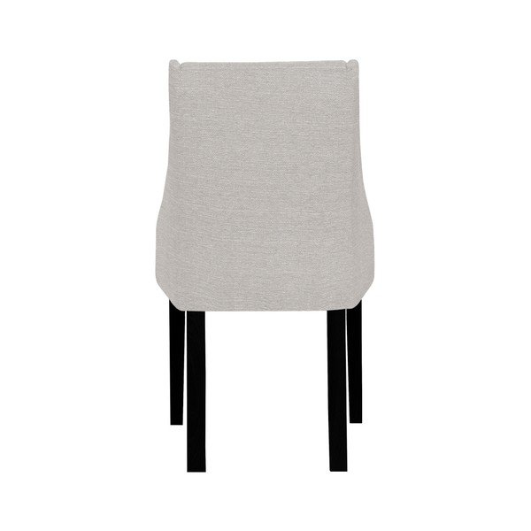 Krémovobiela stolička s čiernymi nohami Ted Lapidus Maison Absolu-image-2