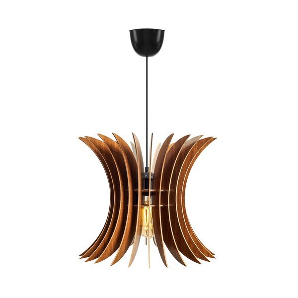 Závesné svietidlo v prírodnej farbe ø 35 cm – Opviq lights