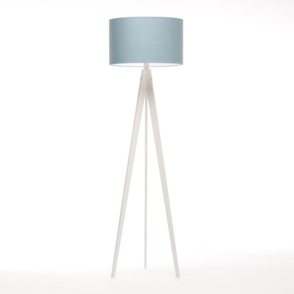Stojacia lampa Artist Light Blue Linnen/White Birch, 125x42 cm