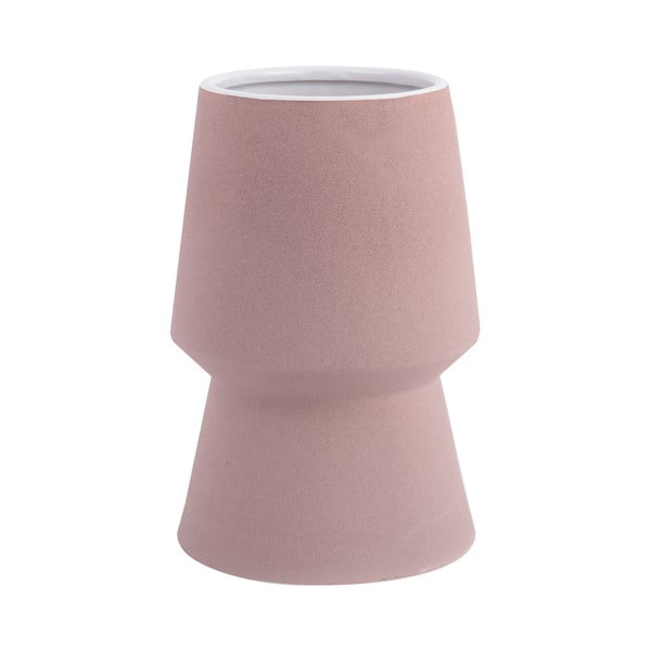 Ružová keramická váza PT LIVING Cast, výška 17 cm