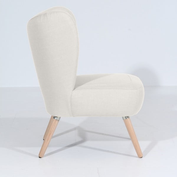 Krémové kreslo Max Winzer Sari-image-2