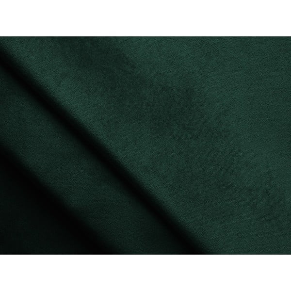 Tmavozelená zamatová čalúnená dvojlôžková posteľ s úložným priestorom s roštom 140x200 cm Hiko – Makamii-image-2