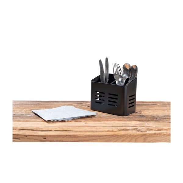 Čierny stojan na príbory Wenko Black Outdoor Kitchen Baco-image-1