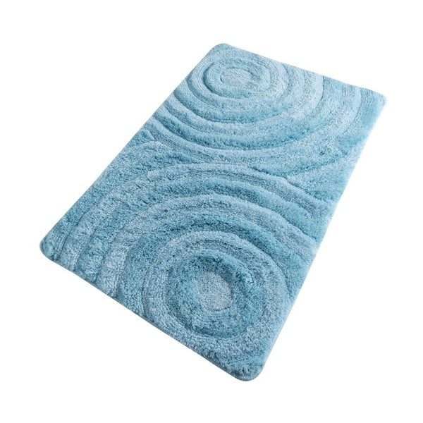 Tyrkysová kúpeľňová predložka Confetti Bathmats Wave Turquois, 60 x 100 cm