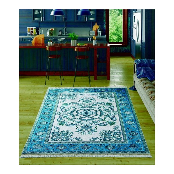 Detský koberec Bergama Dark Blue, 80 x 150 cm