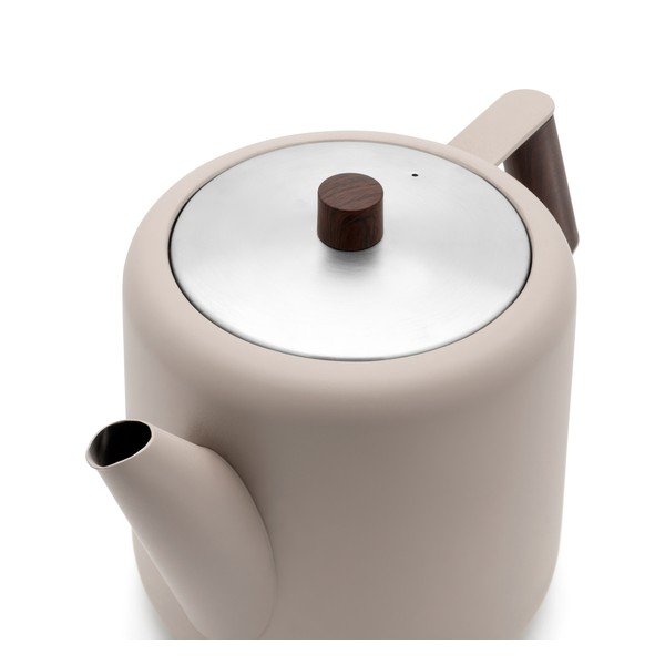 Béžová kanvica na čaj z nehrdzavejúcej ocele 1,1 l Duet Boston – Bredemeijer-image-2