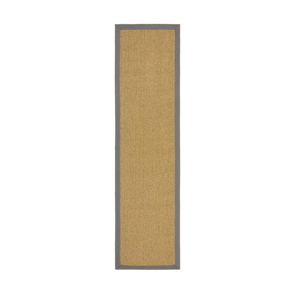 Vnútorný a vonkajší koberec v šedej a svetlohnedej farbe 60x230 cm Sisal Look – Flair Rugs