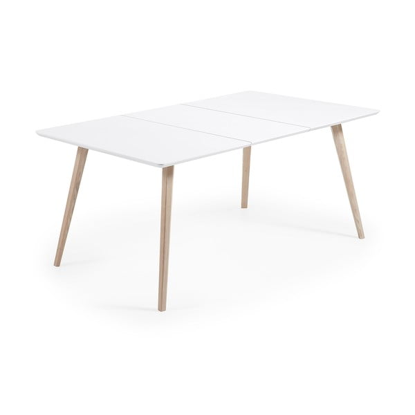 Rozkladací jedálenský stôl s prídavnou doskou 90x140 cm Eunice – Kave Home-image-3