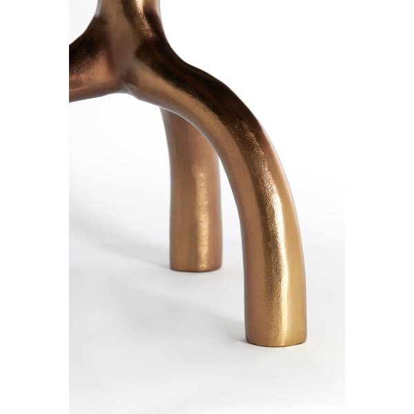 Sklenený okrúhly konferenčný stolík v bronzovej a béžovej farbe ø 76 cm Mello – Light & Living-image-3