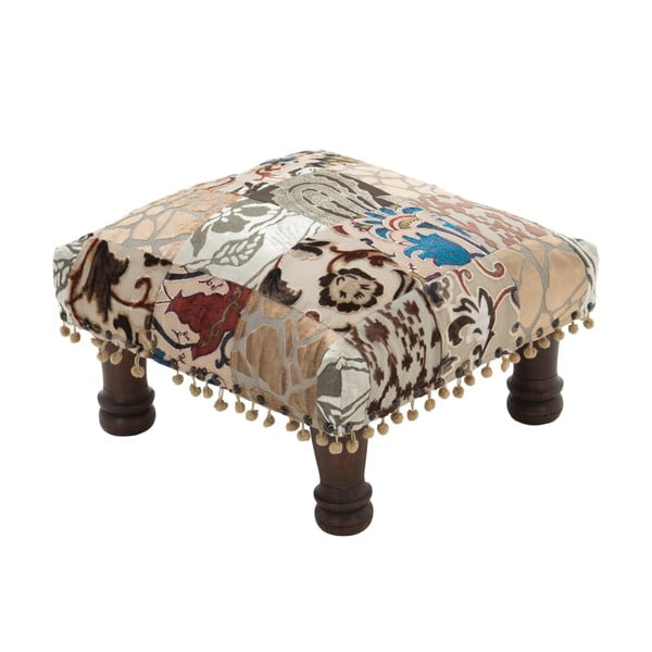 Taburetka Patchwork Blue/Brown