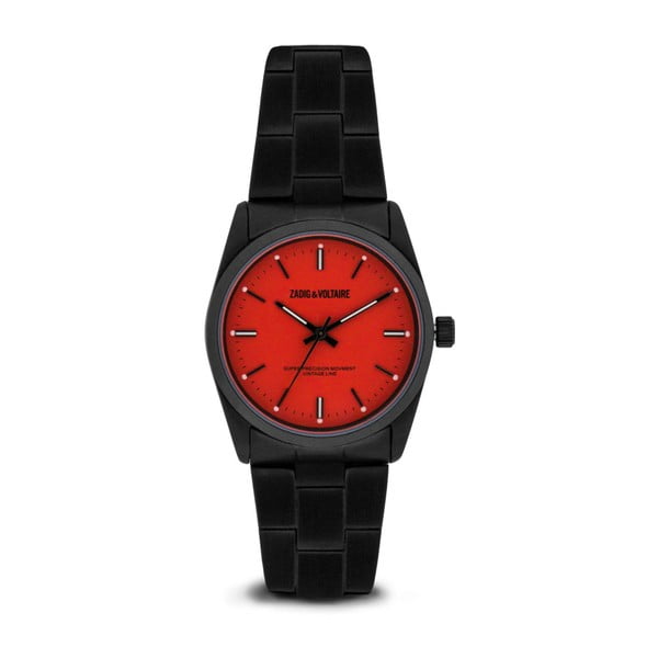 Dámske hodinky s červeným ciferníkom Zadig & Voltaire Party Girl