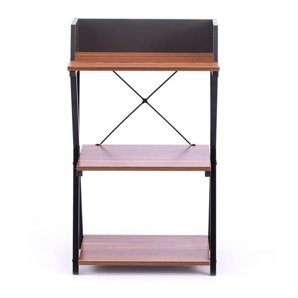 Pracovný stôl s doskou v dekore orechového dreva 30x50 cm Hexe – Homede-image-2