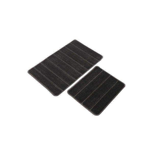 Antracitové kúpeľňové predložky v súprave 2 ks 50x80 cm Yeni Cizgli – Foutastic