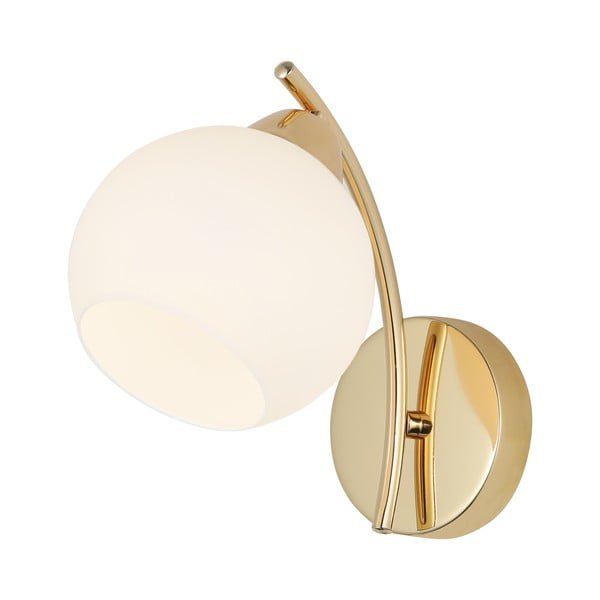 Nástenné svietidlo v bielo-zlatej farbe Amos – Candellux Lighting-image-1