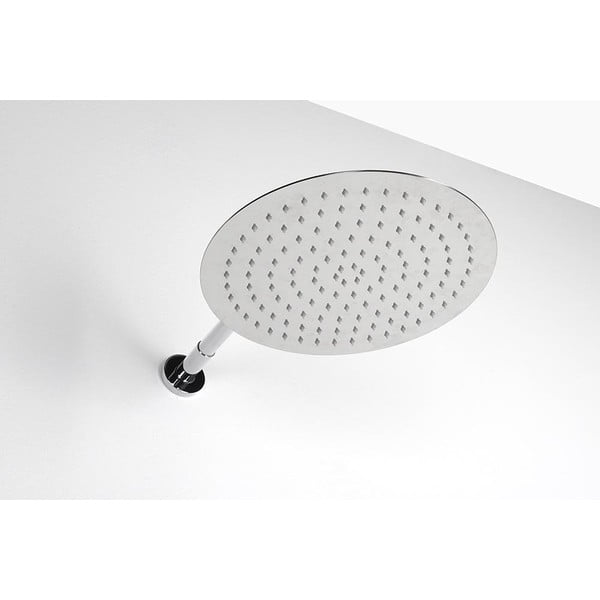 Mosadzný diel na pripojenie sprchy v lesklo striebornej farbe ø 6 cm – Sapho-image-2