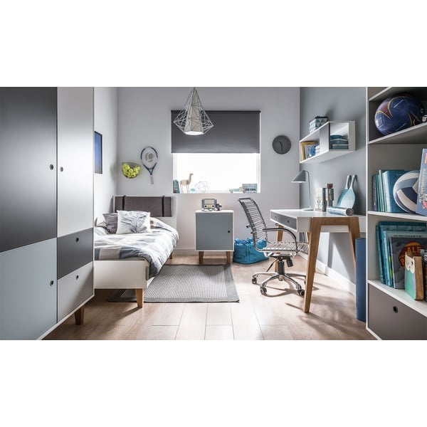 Biela jednolôžková posteľ Vox Concept, 120 × 200 cm-image-3