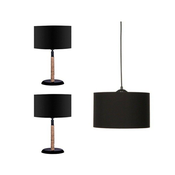 Čierna stolová lampa - Magenta Home-image-1