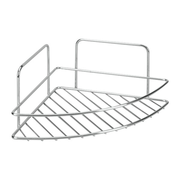 Oceľová kúpeľňová polička v lesklo striebornej farbe Luxy – Metaltex