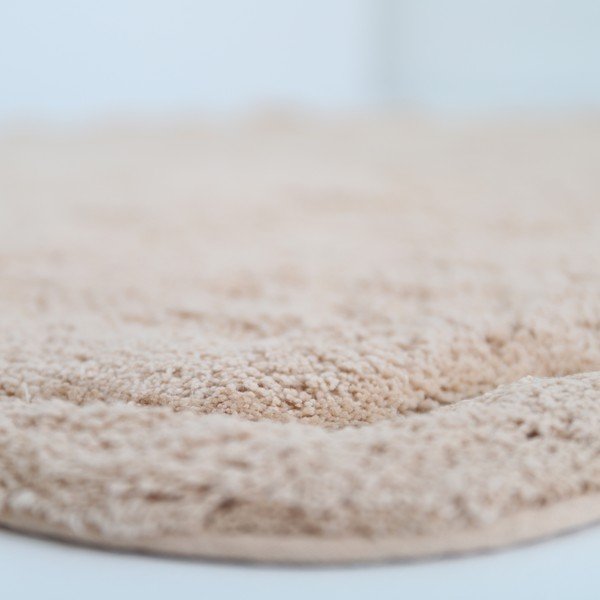 Svetloružový umývateľný ručne tkaný bavlnený okrúhly koberec ø 110 cm Sweet April Nude – Nattiot-image-4