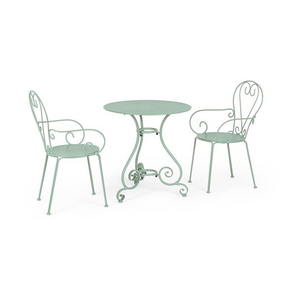 Oceľový okrúhly záhradný stolík ø 70 cm Etienne – Bizzotto-image-3