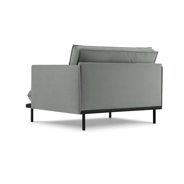 Sivé zamatové kreslo Auguste – Interieurs 86-image-3