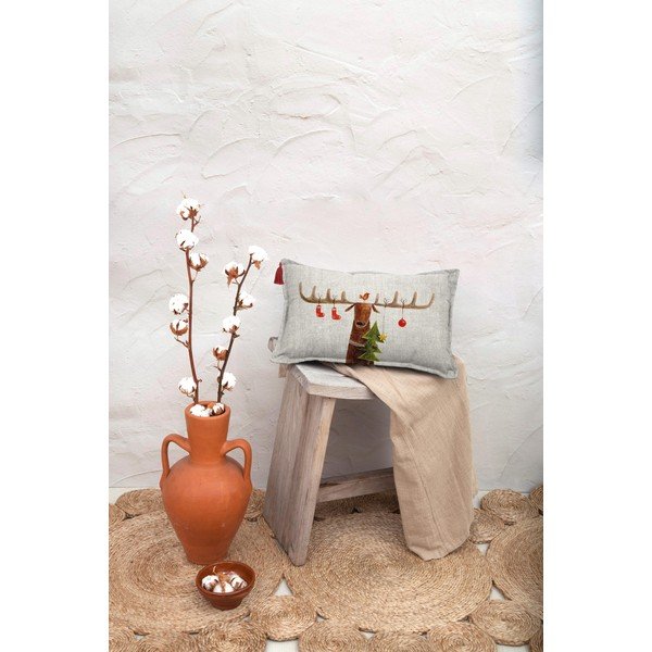 Vianočný dekoračný vankúš 35x50 cm Reindeer - Little Nice Things-image-4