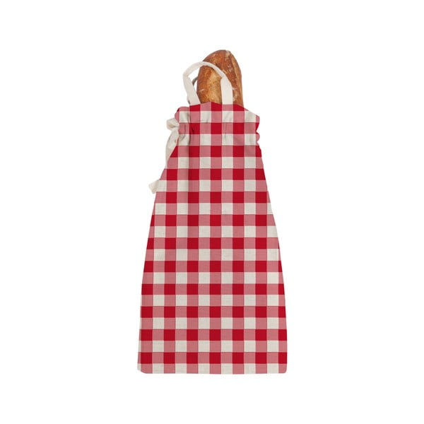 Látková taška na pečivo Really Nice Things Linen Bread Bag Red Vichy